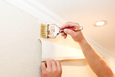 Pose de papier peint à Valframbert — revêtements muraux et toiles de verre